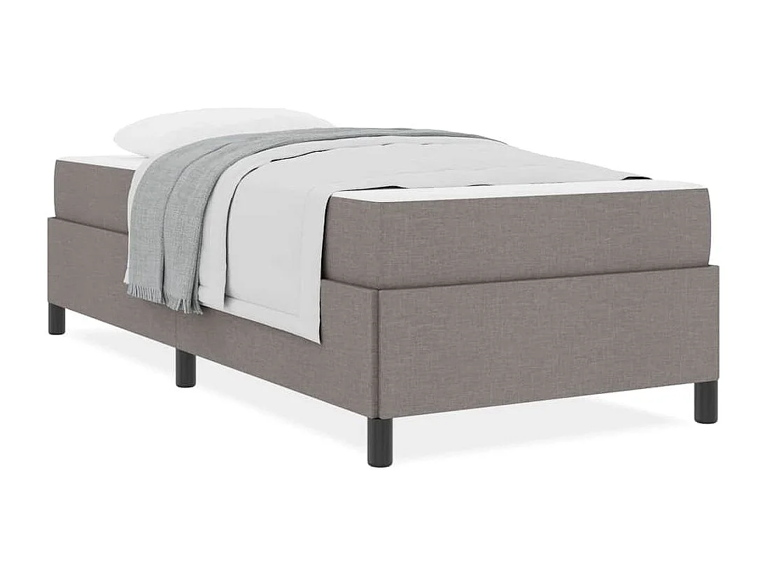 Taupe en zwart springbed 100 x 200 cm