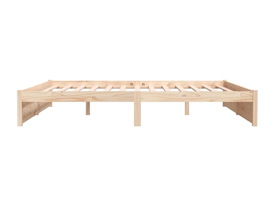 Cadre de lit sans matelas bois massif 180x200 cm