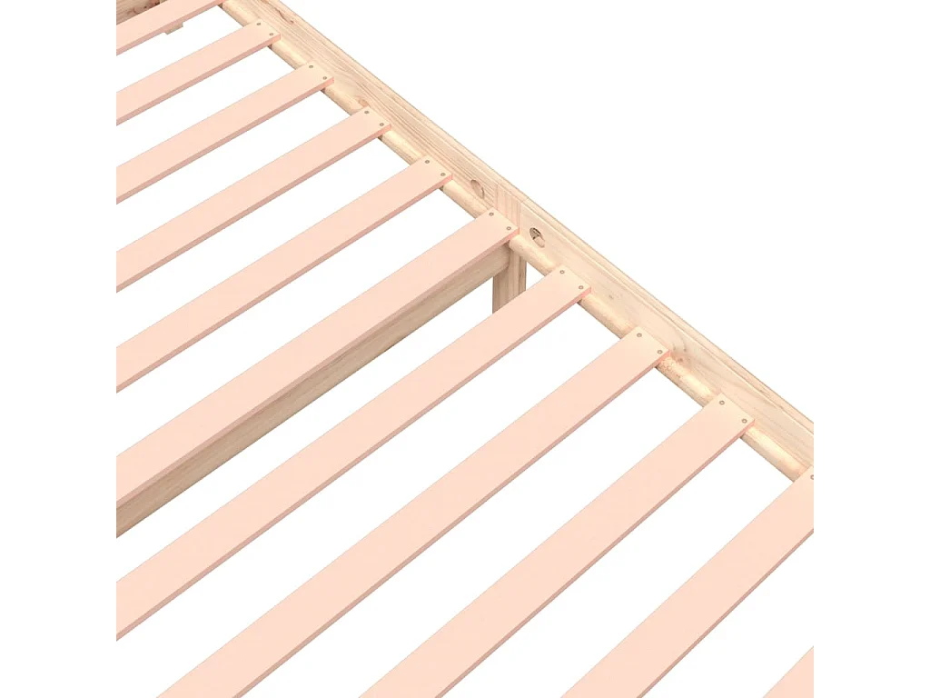 Cadre de lit sans matelas bois massif 180x200 cm