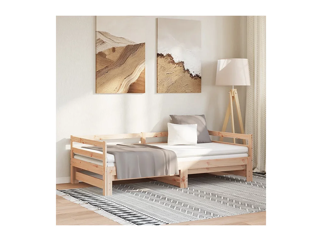 Schuifbed zonder matras 80x200 cm