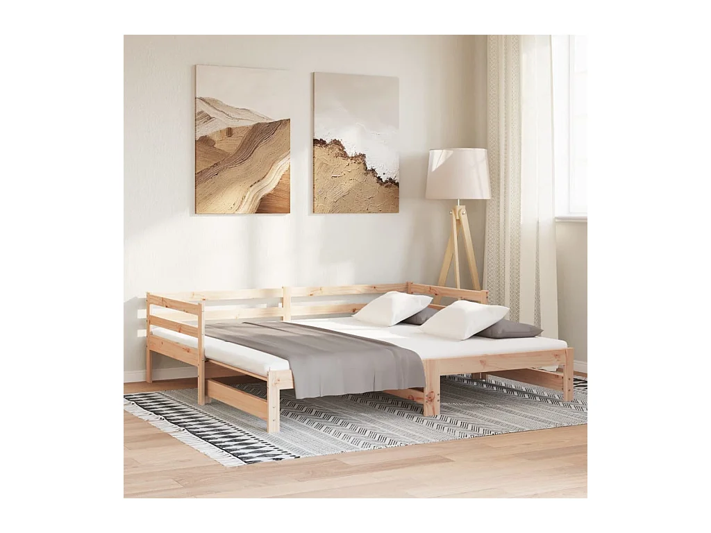 Schuifbed zonder matras 80x200 cm