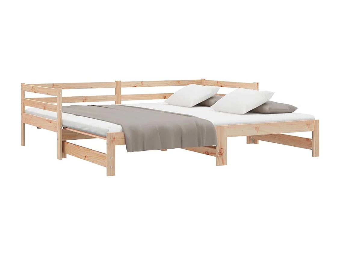 Lit coulissant sans matelas 80x200 cm