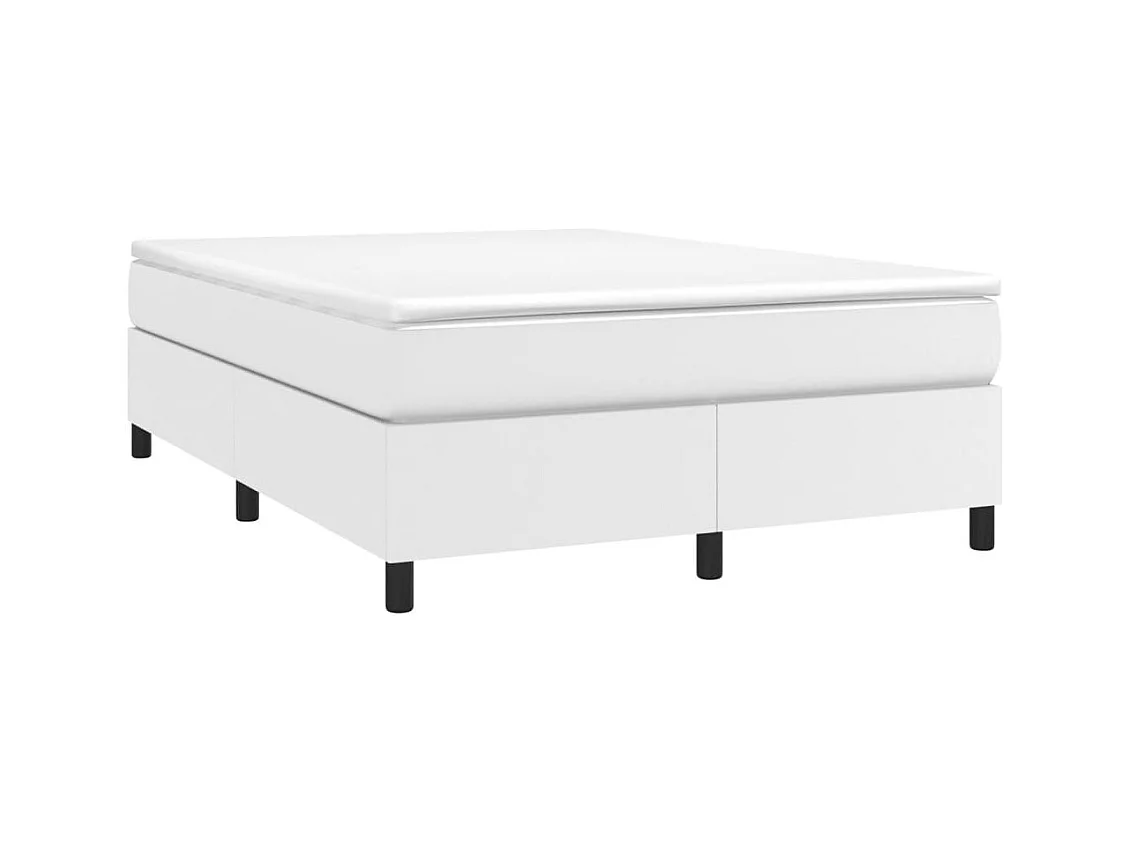 Bedframe zonder witte matras 140x190 cm soortgelijk leer