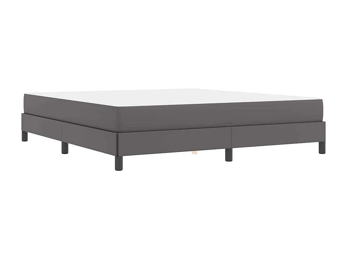 Bed met matras Grijs 180 x 200 cm Kunstleer