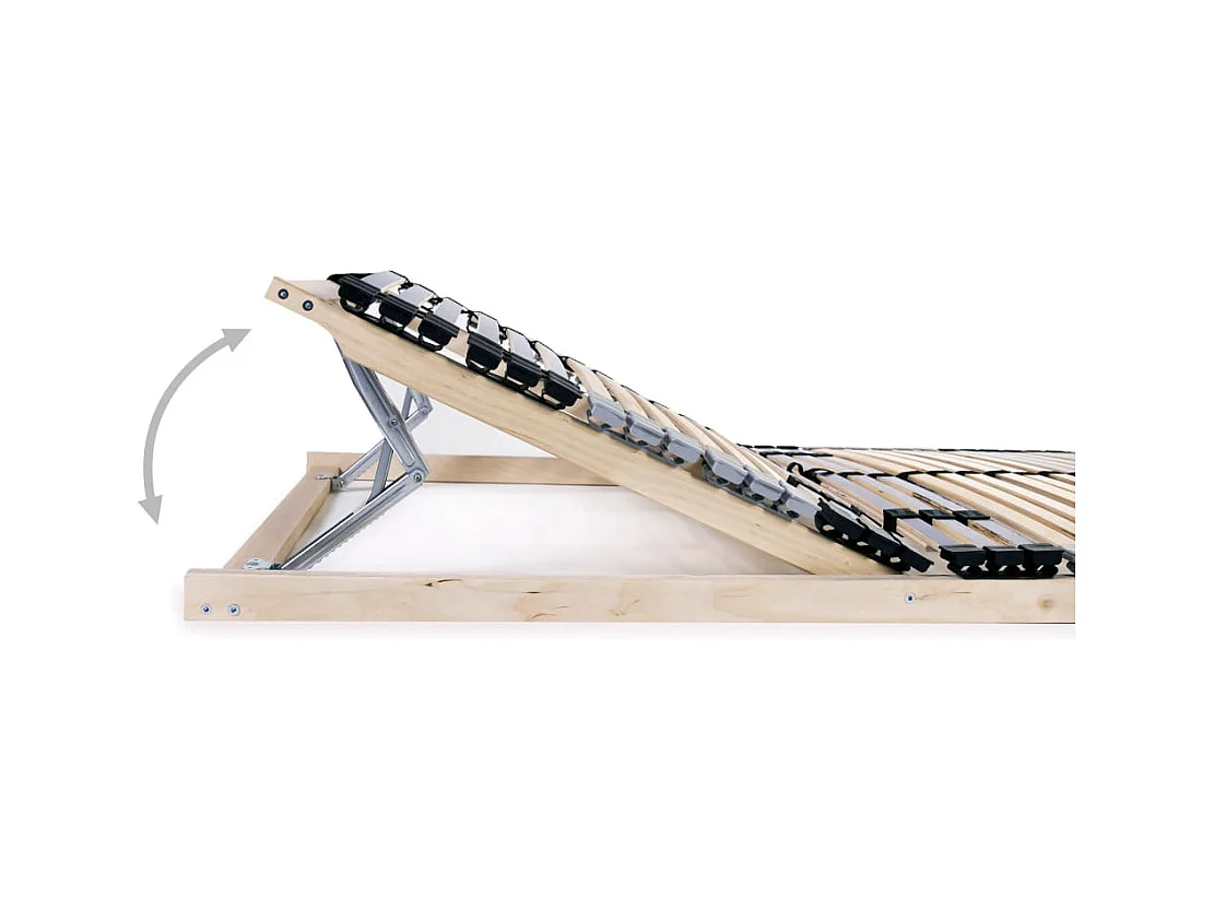 Lattenbodems zonder matras 2 stuks met 42 latten 90x200 cm