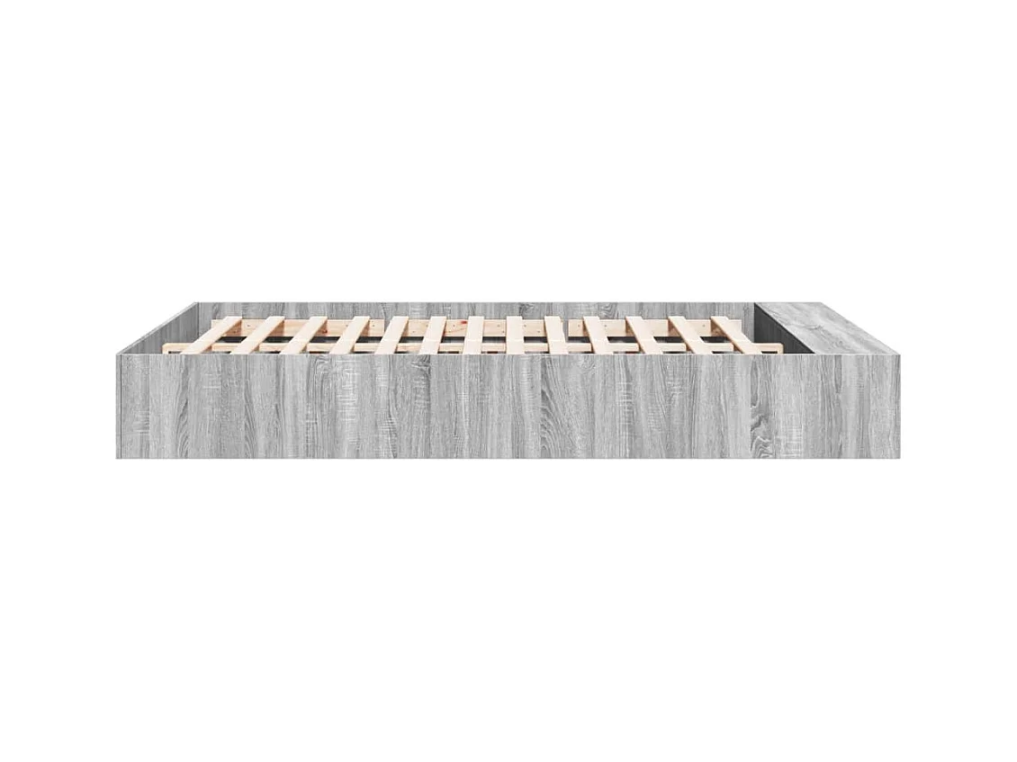 Bedframe zonder matras sonoma grijs 140x200 cm