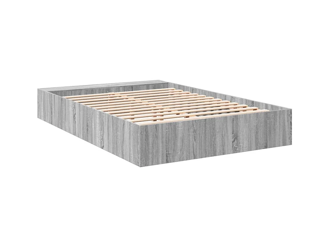 Bedframe zonder matras sonoma grijs 140x200 cm