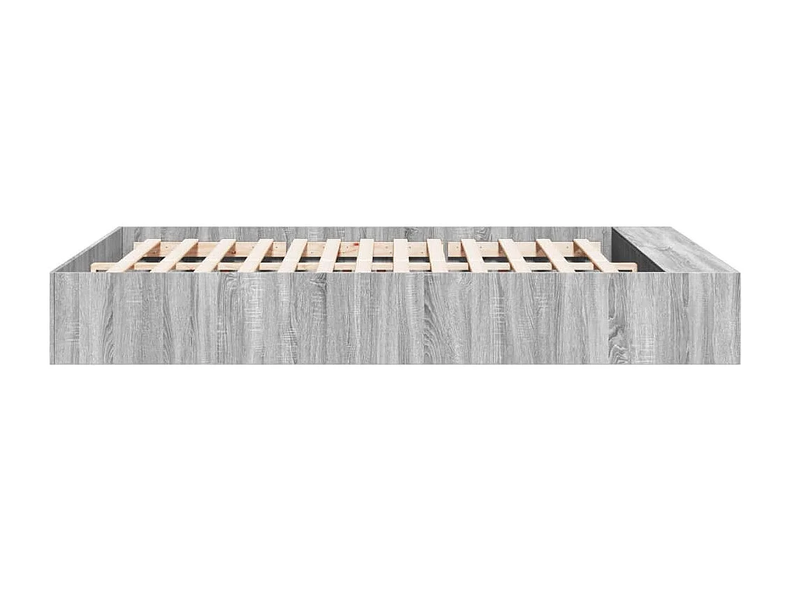 Struttura letto senza materasso sonoma grigio 140x200 cm