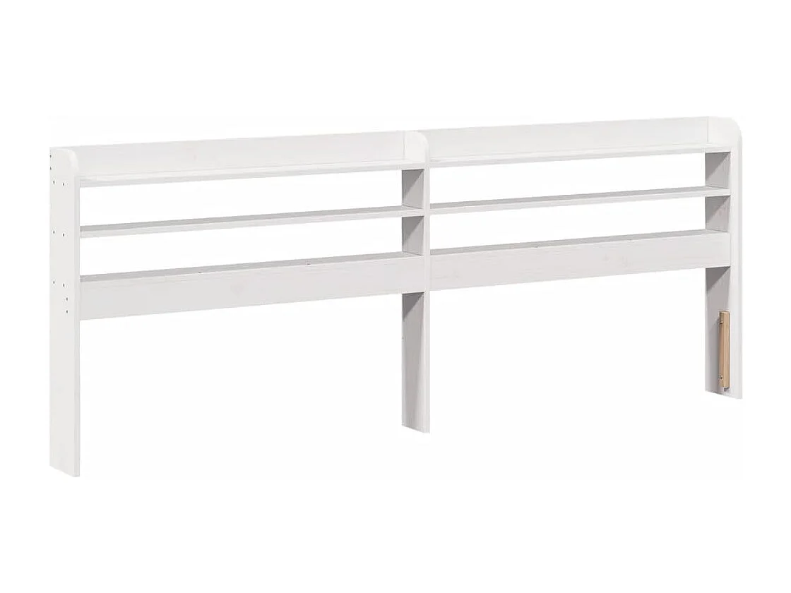 Cadre de lit avec tête de lit sans matelas blanc 200x200 cm