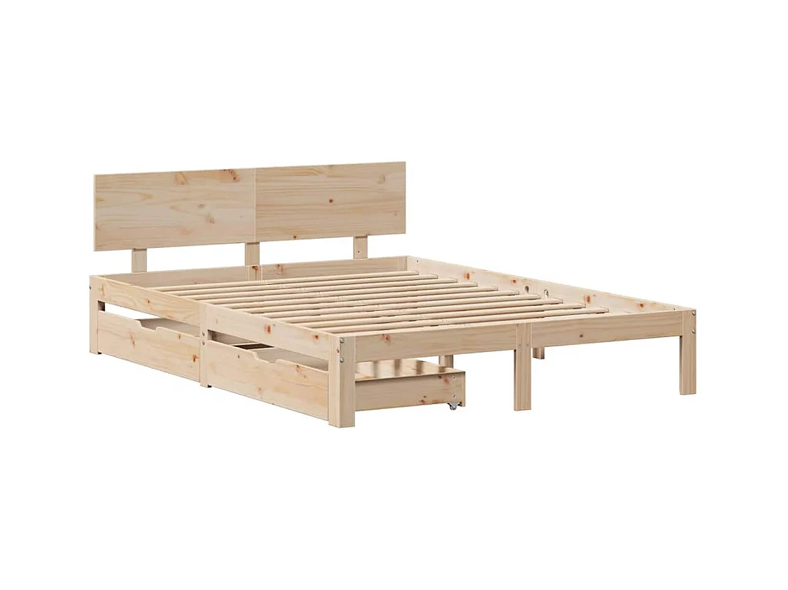 Bedframe met lades zonder matras 120x190 cm