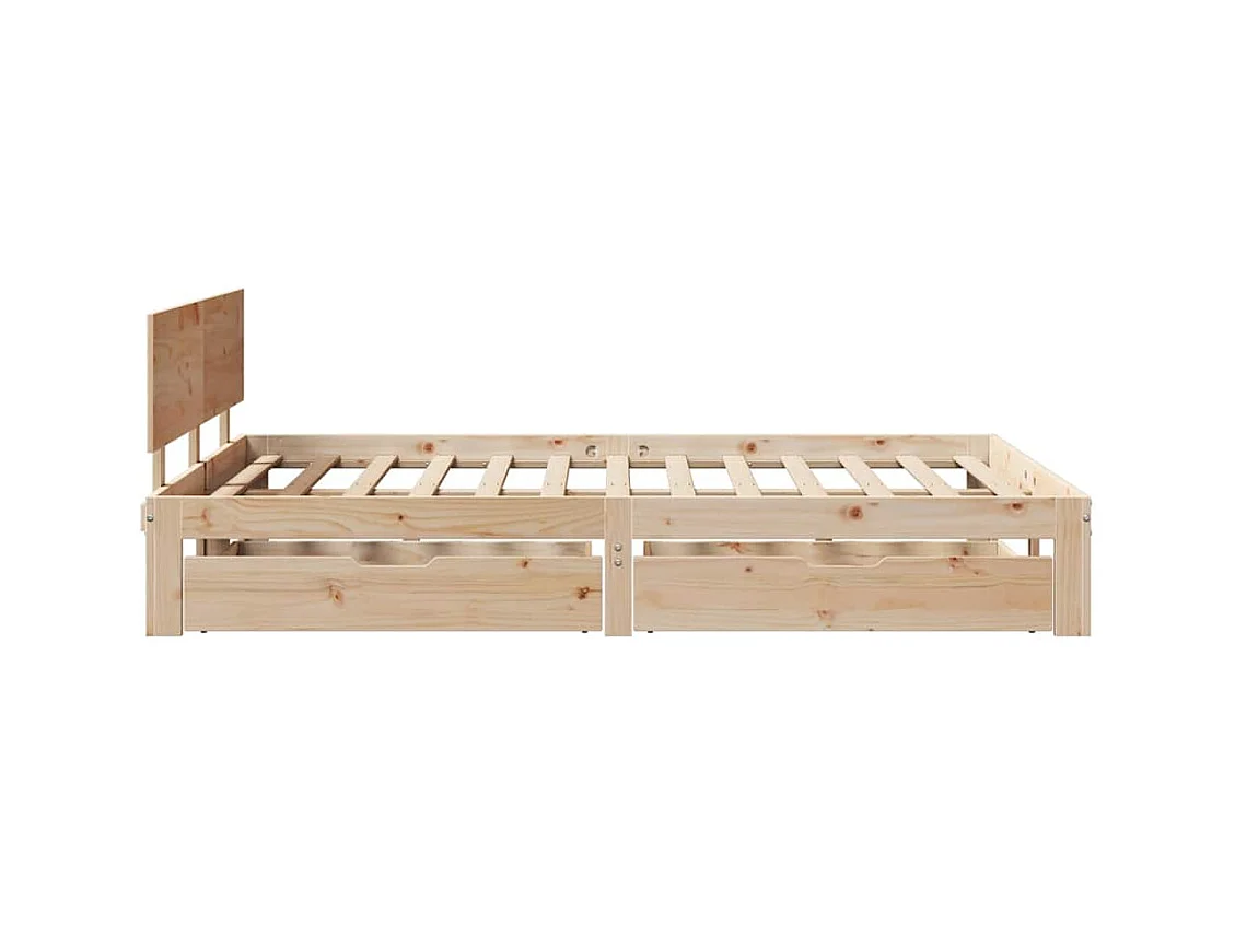 Bedframe met lades zonder matras 120x190 cm