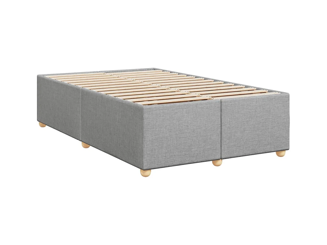 Bedframe zonder matras lichtgrijs 120x190 cm stof