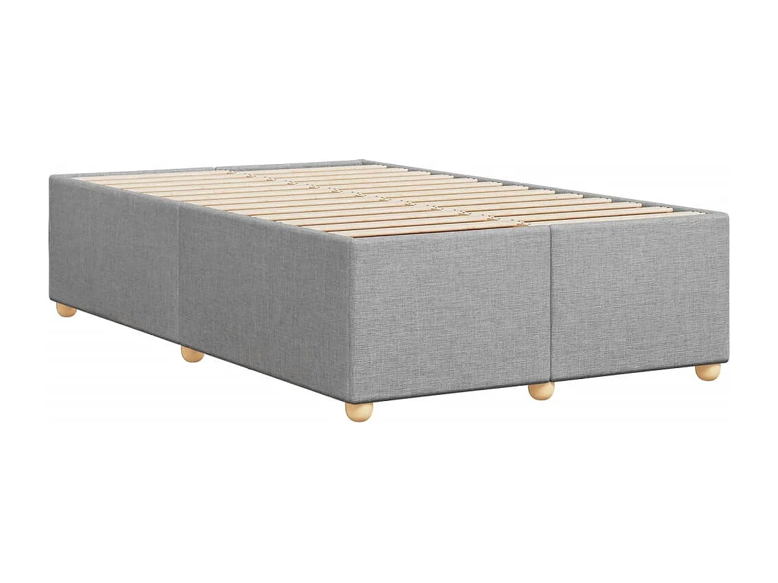 Struttura letto senza materasso tessuto grigio chiaro 120x190 cm