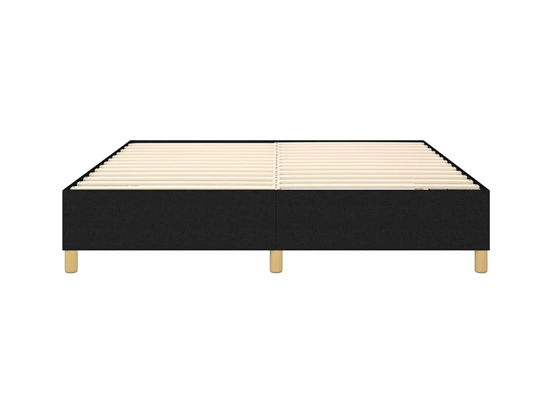 Struttura letto senza materasso tessuto nero 180x200 cm