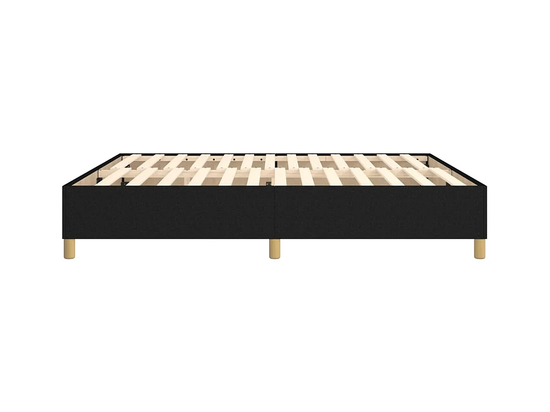 Struttura letto senza materasso tessuto nero 180x200 cm