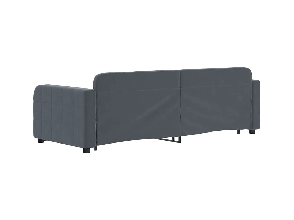 Tagesbett mit Ausziehbett und Schubladen ohne Matratze 80x200 cm