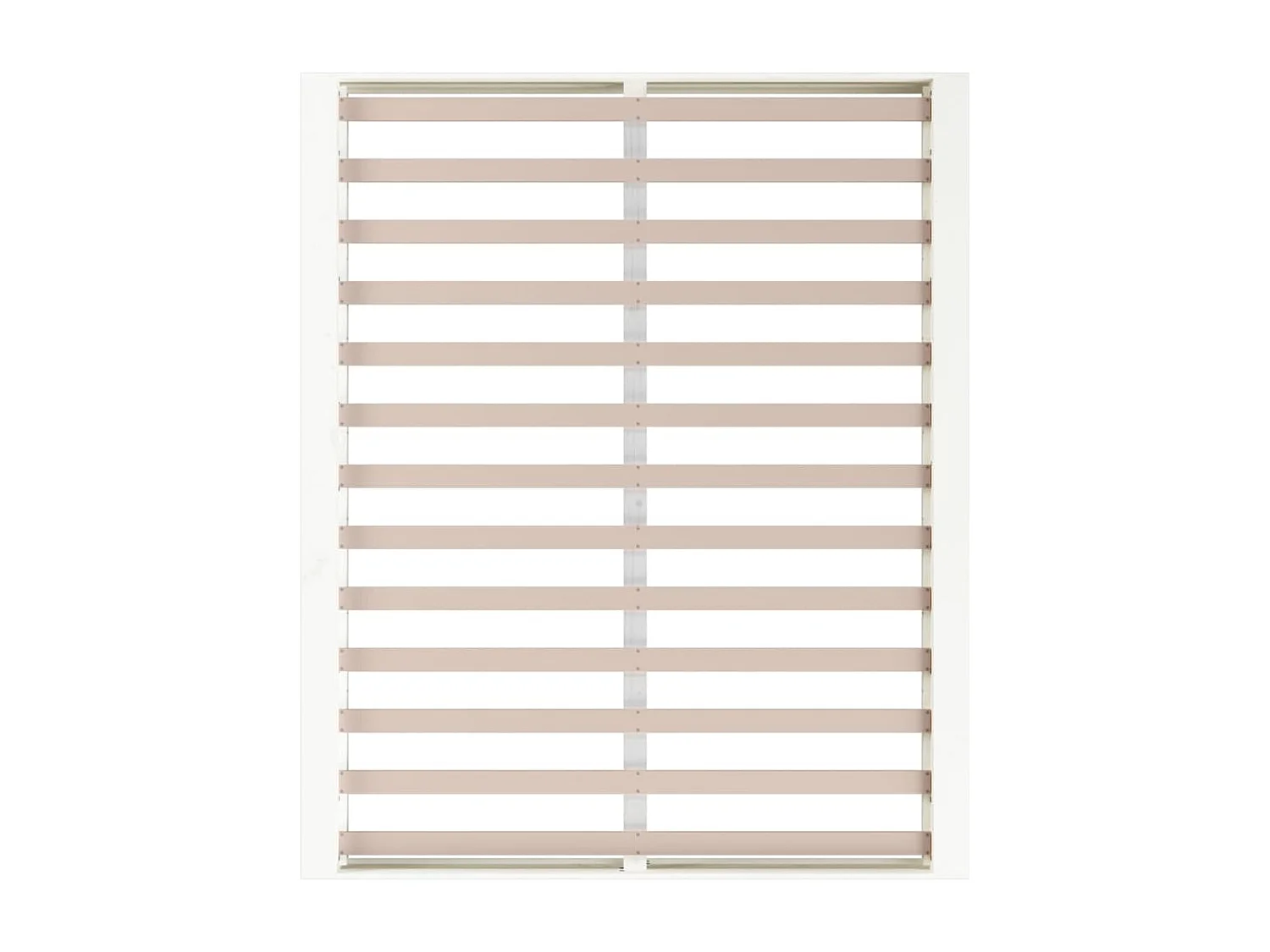 Bedframe zonder matras wit 200x200 cm massief hout