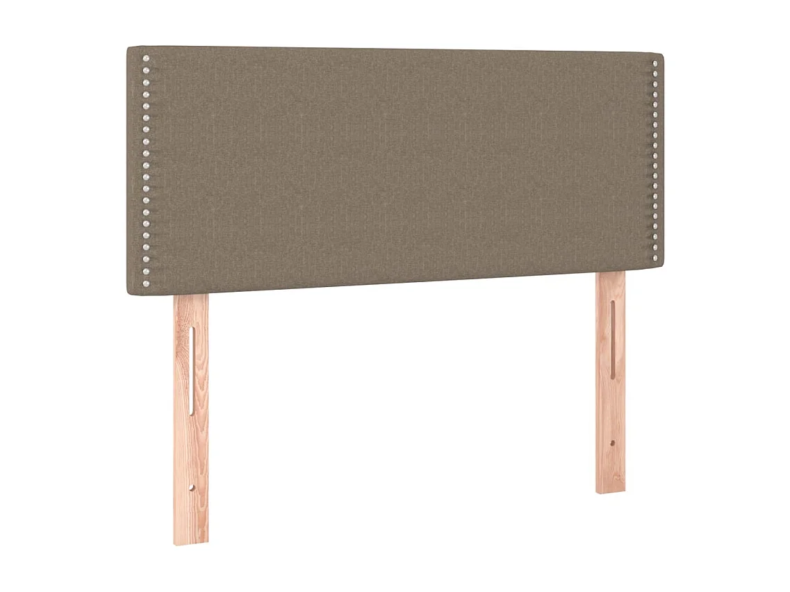 Lattenrost mit Matratze Taupe 90x200 cm Stoff