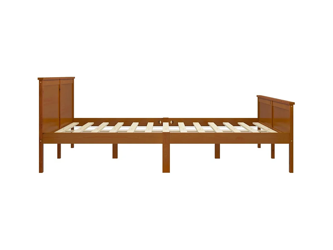Honingbruin massief grenen bedframe zonder matras 180x200cm