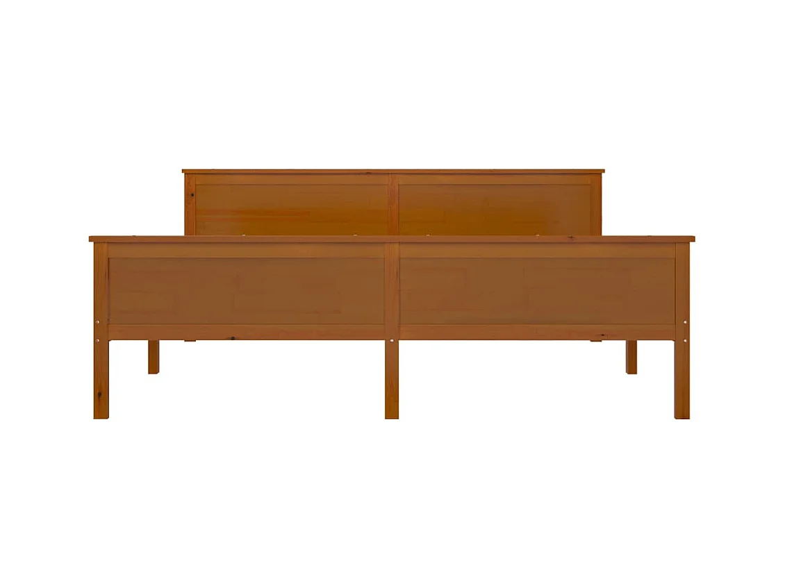 Honingbruin massief grenen bedframe zonder matras 180x200cm
