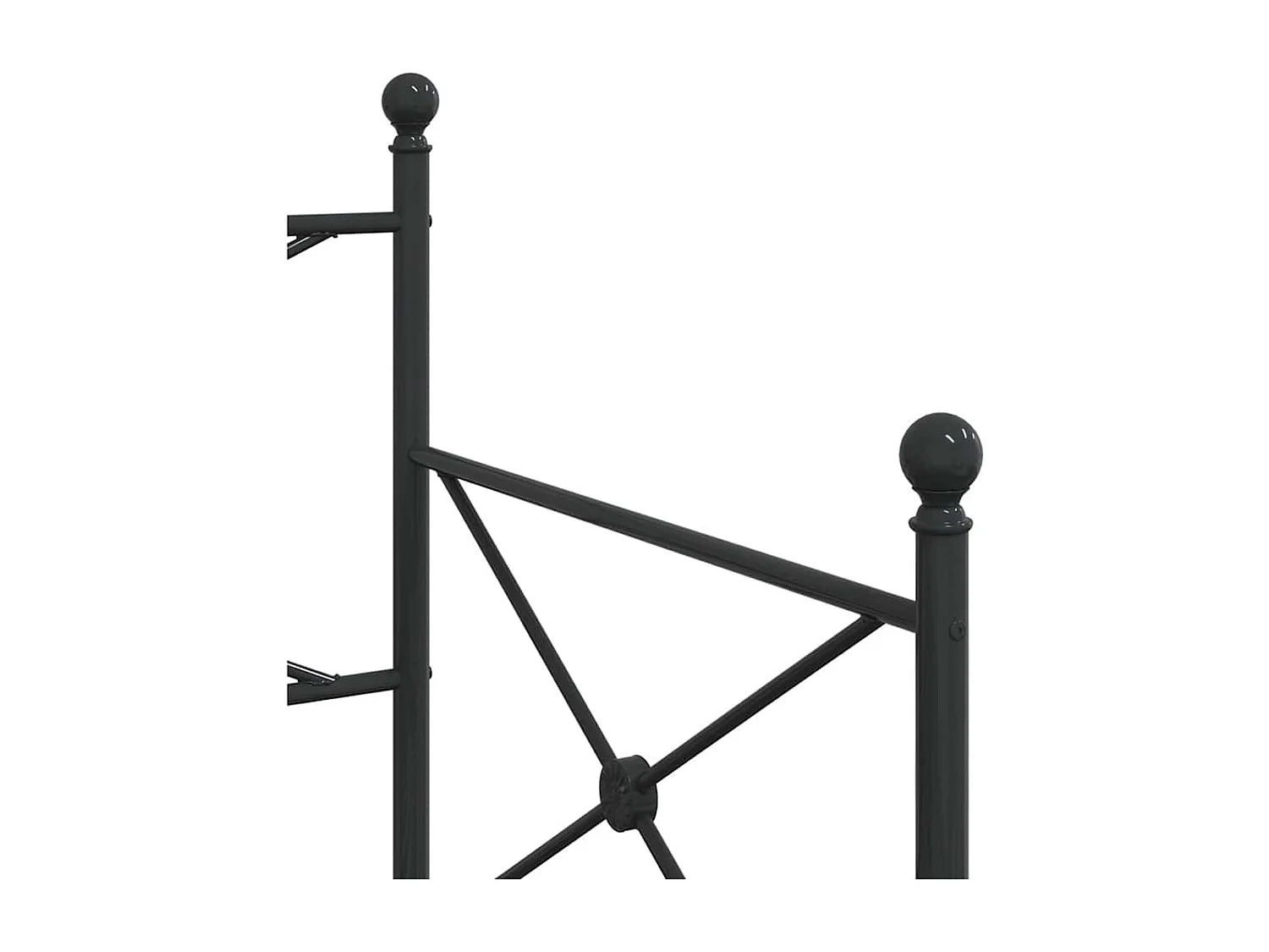 Tagesbett mit Ausziehbett ohne Matratze 80x200 cm Stahl