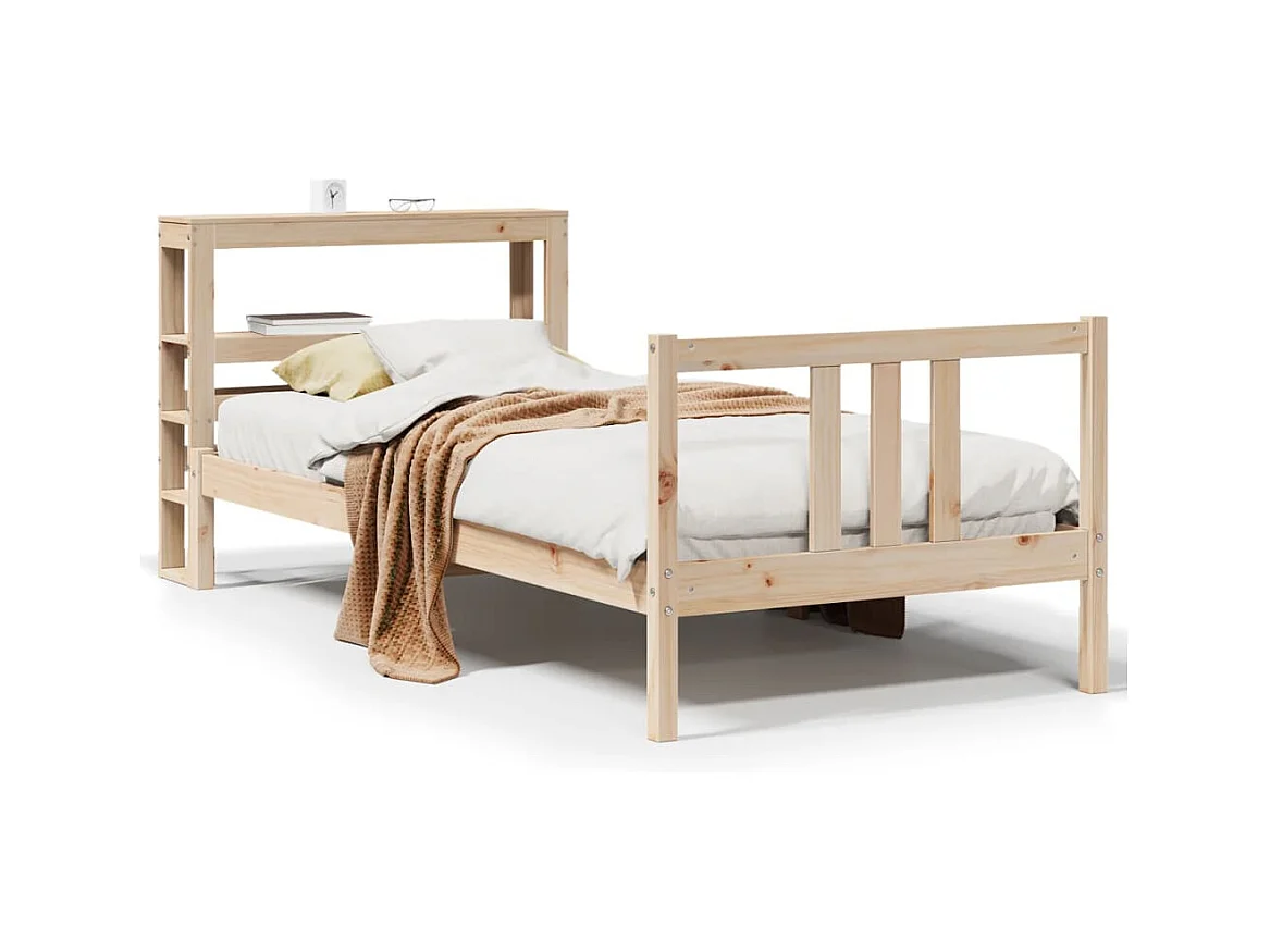 Bedframe met hoofdbord zonder matras 90x190 cm