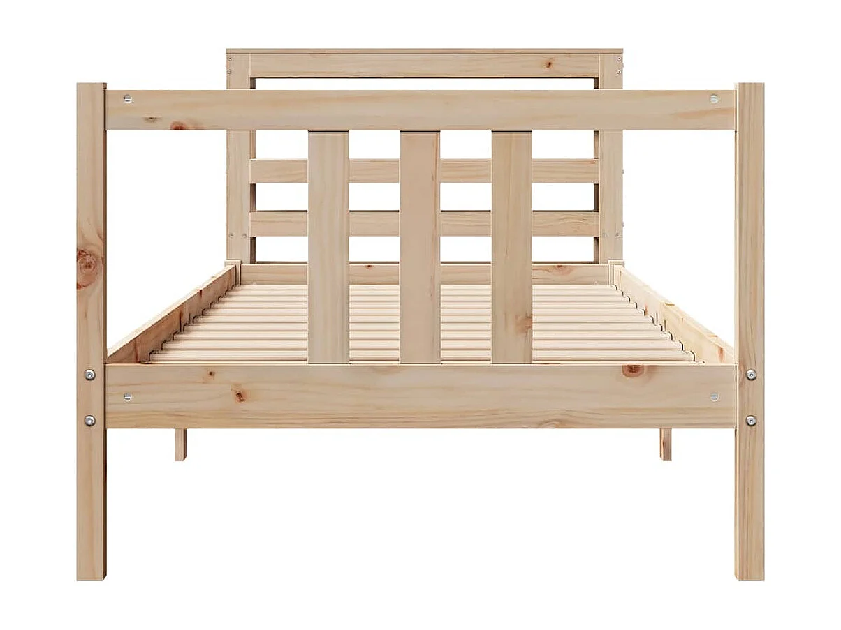 Struttura letto con testiera senza materasso 90x190 cm