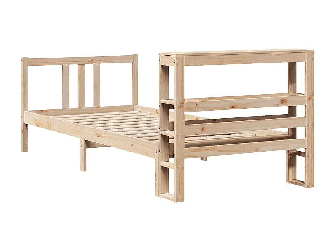 Struttura letto con testiera senza materasso 90x190 cm