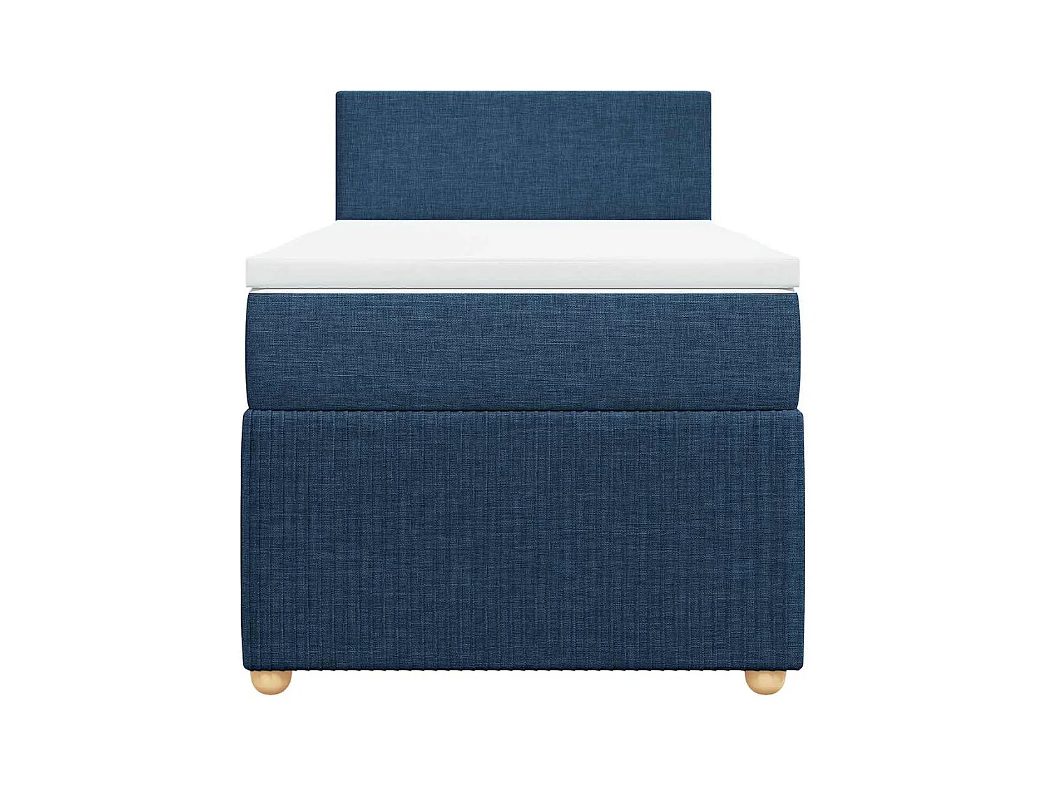 Lattenbodem met matras Blauw 90x200 cm Stof