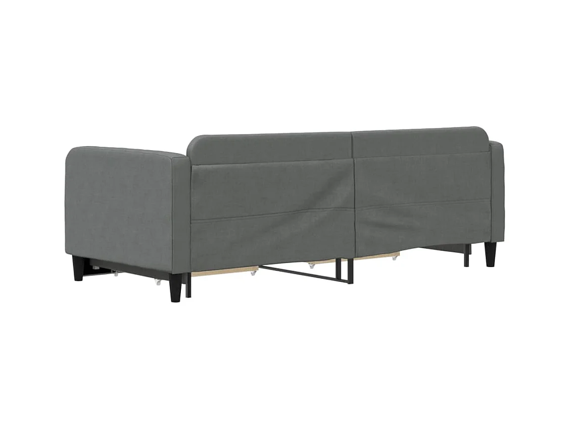Divano letto con rotelle e cassetti senza materasso 90x200 cm