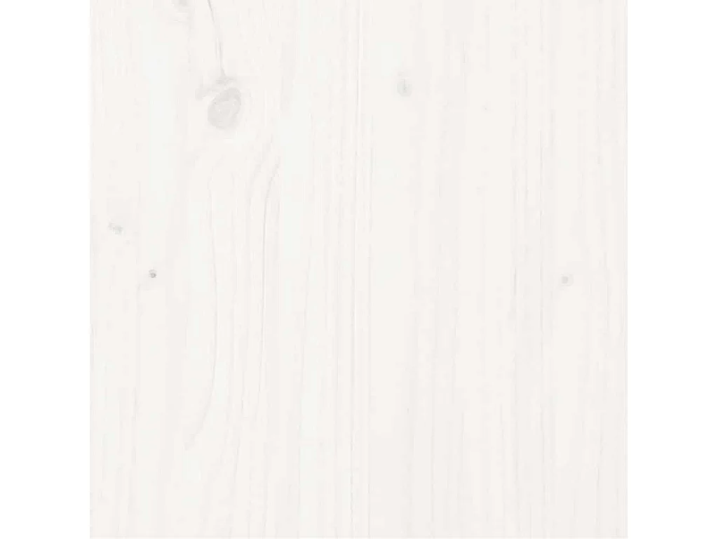 Estructura de cama sin colchón de madera maciza de pino blanco 200x200 cm