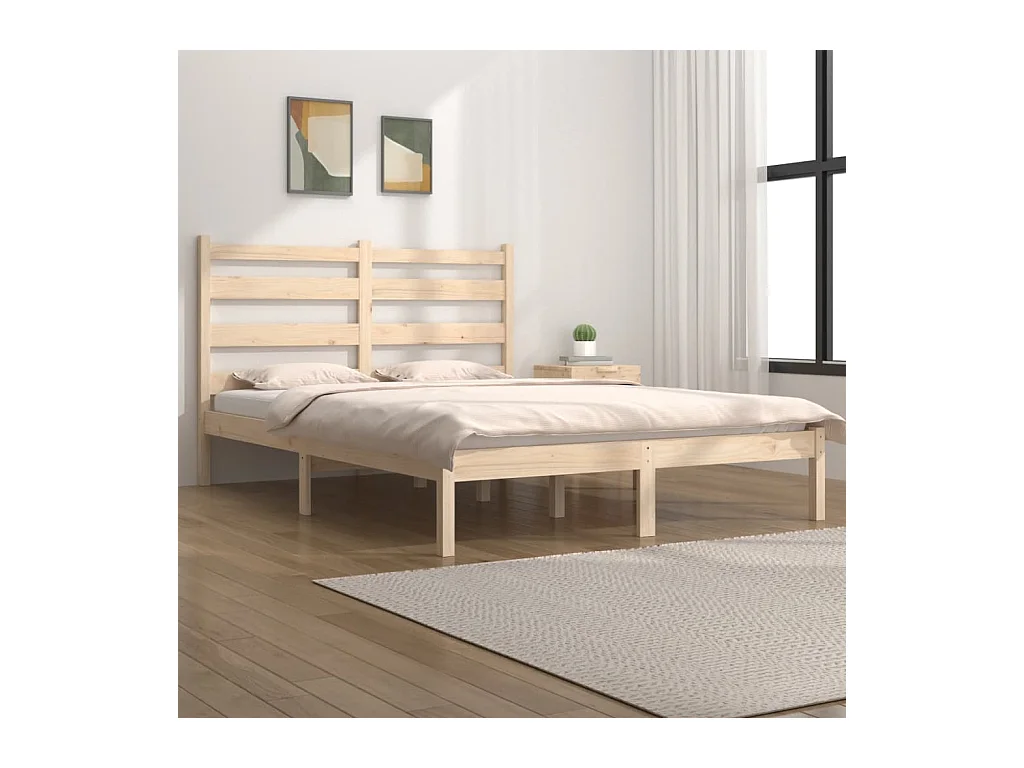 Massivholzbettgestell ohne Matratze 160x200 cm