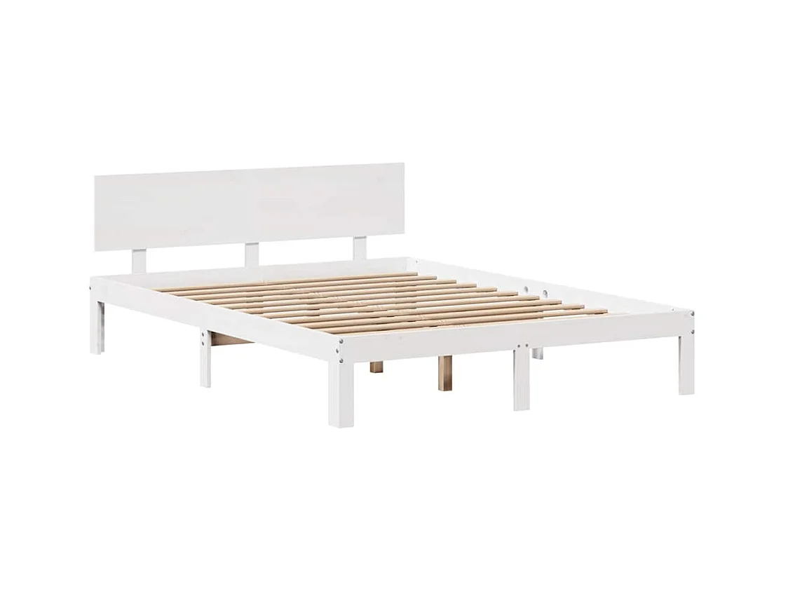 Bettgestell mit Schubladen ohne Matratze weiß 120x200 cm