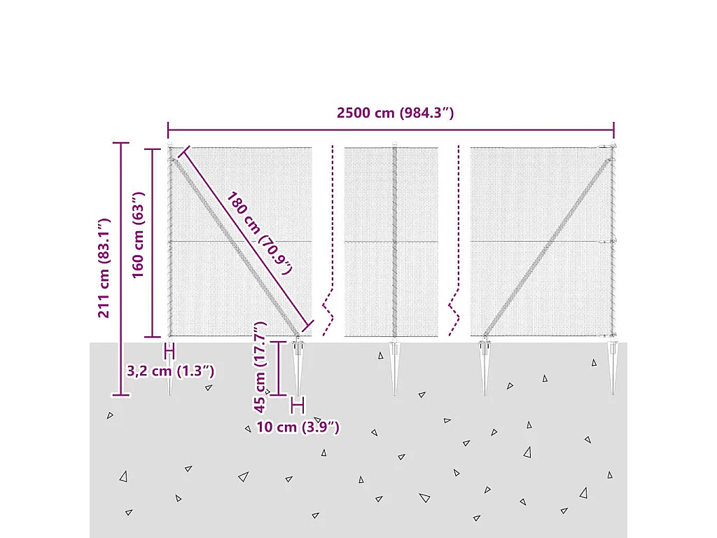 Lattenrost mit Matratze Hellgrau 80x200 cm Stoff