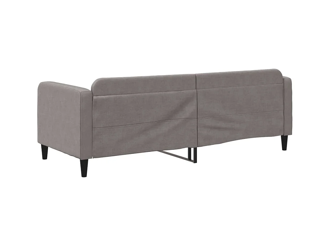 Lit de repos sans matelas taupe 80x200 cm tissu