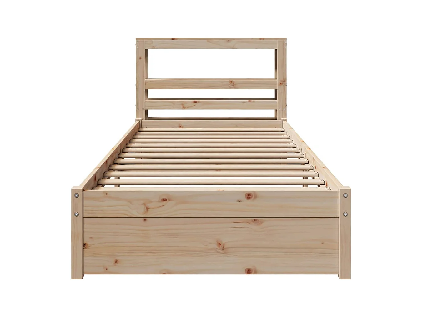 Cadre de lit avec tête de lit sans matelas 90x200 cm