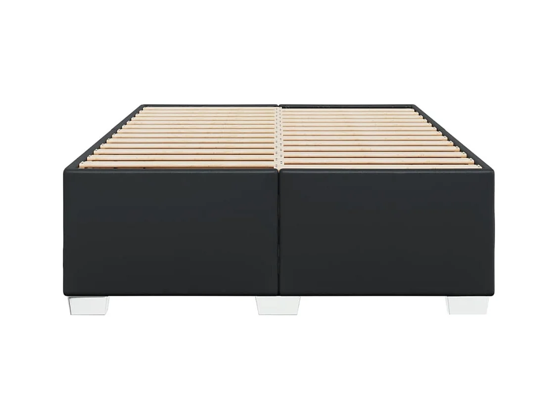 Bedframe zonder matras zwart 140x190 cm kunstleer