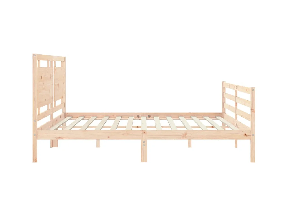 Bettgestell ohne Matratze 200x200 cm Massivholz