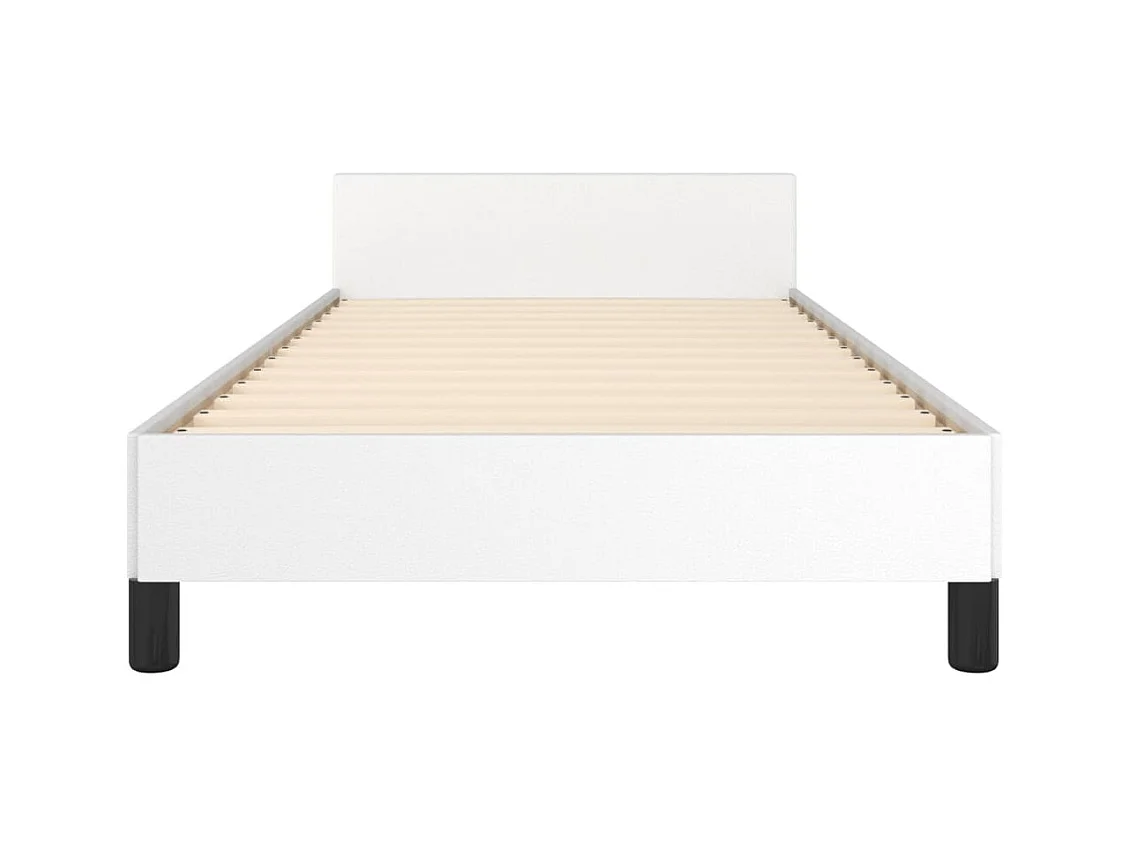 Bedframe zonder matras wit 90x200 cm kunstleer