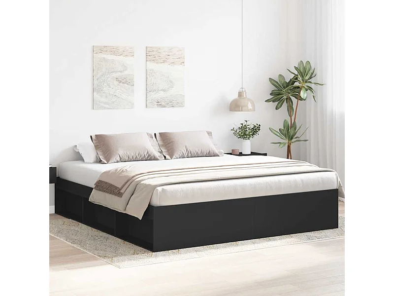 Bedframe zonder matras zwart 180x200 cm