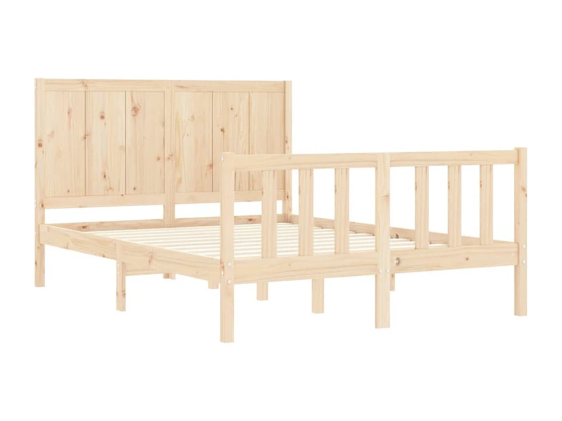 Cadre de lit sans matelas 120x200 cm bois de pin massif