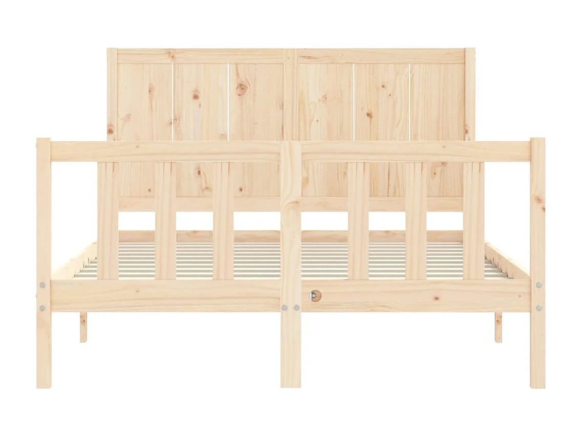 Cadre de lit sans matelas 120x200 cm bois de pin massif