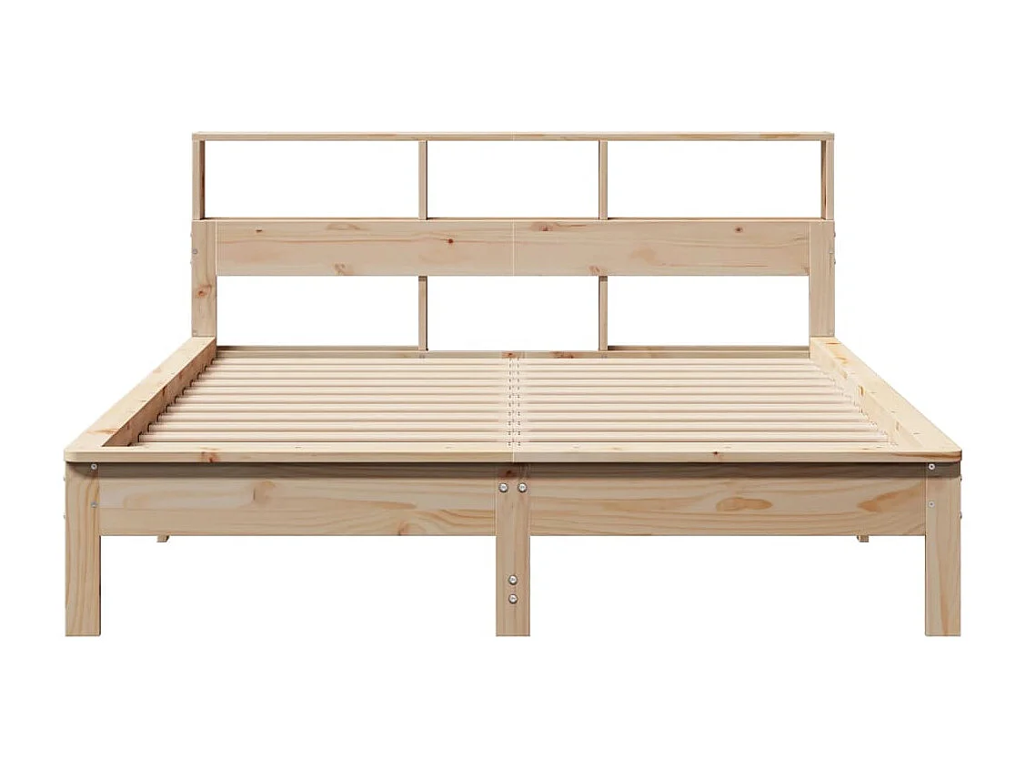 Estructura de cama sin colchón 140x200 cm madera maciza de pino