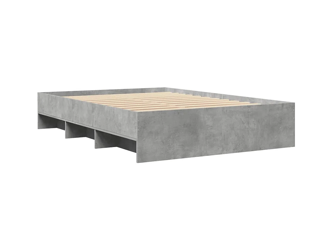 Struttura letto grigio cemento senza materasso 120x200 cm in legno ingegnerizzato