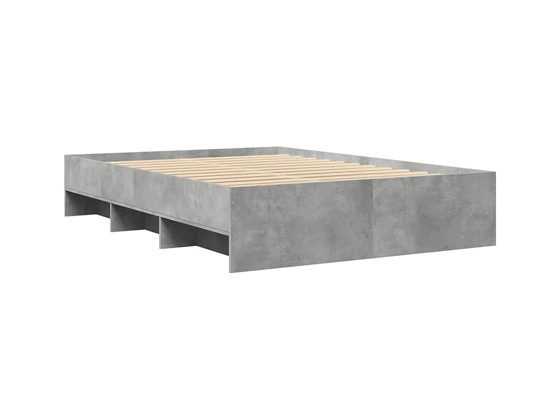 Struttura letto grigio cemento senza materasso 120x200 cm in legno ingegnerizzato