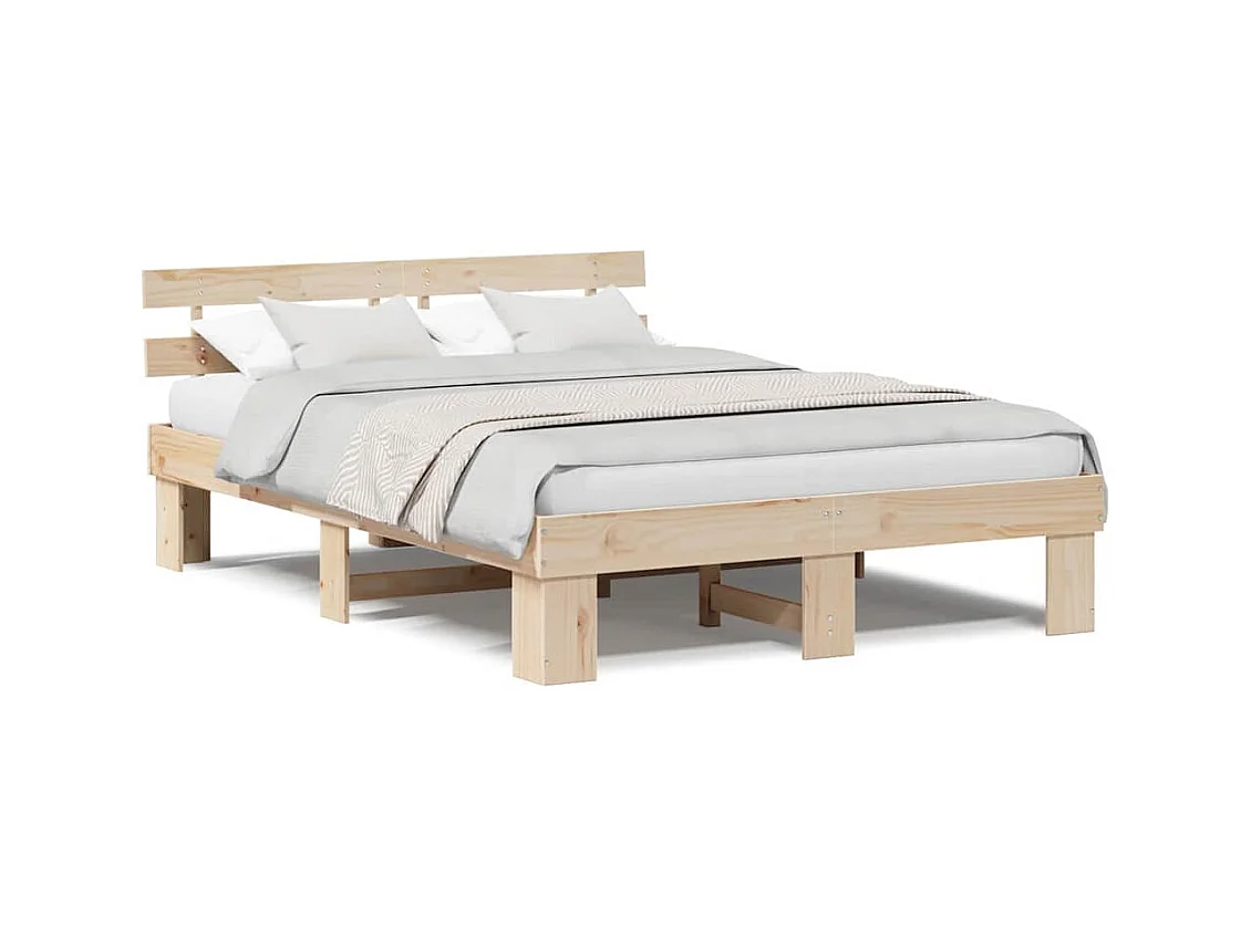 Struttura letto con testiera Marrone 150 x 200 cm