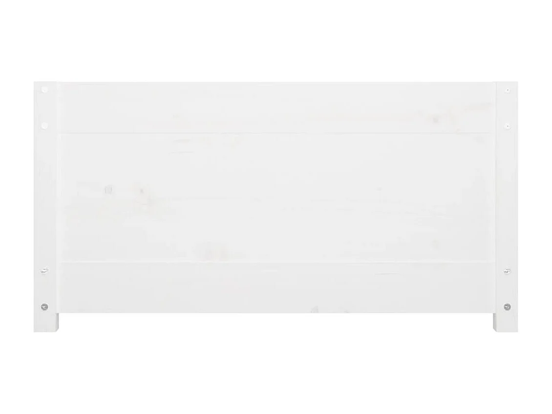 Lit de jour sans matelas blanc 90x200 cm bois de pin massif