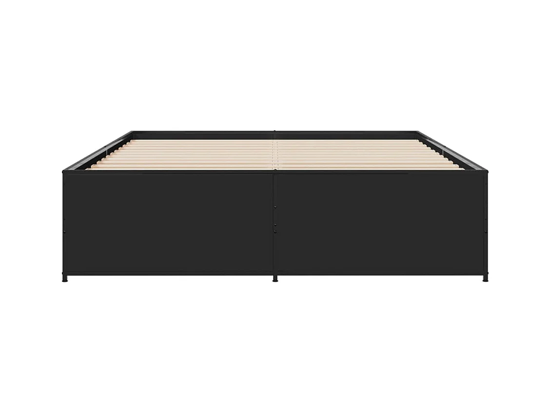 Struttura letto senza materasso nero 140x200 cm