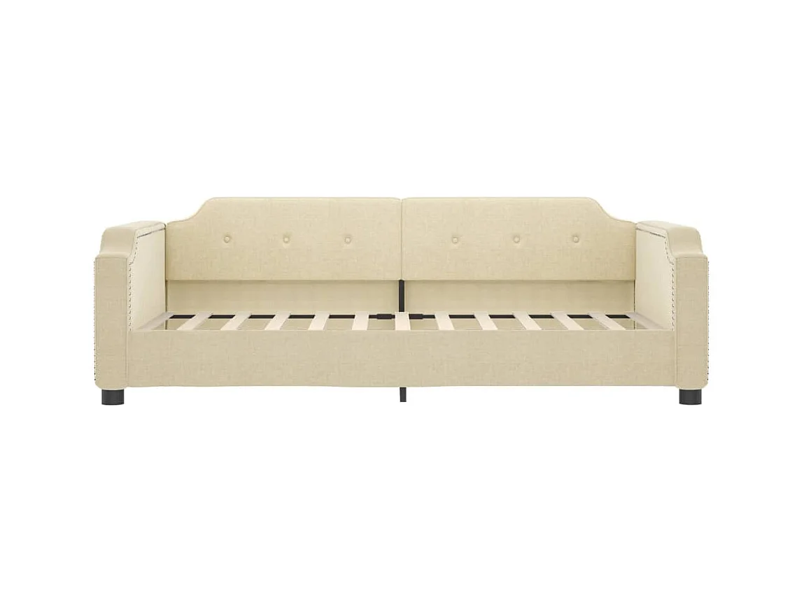 Daybed zonder matras crème 80x200 cm stof