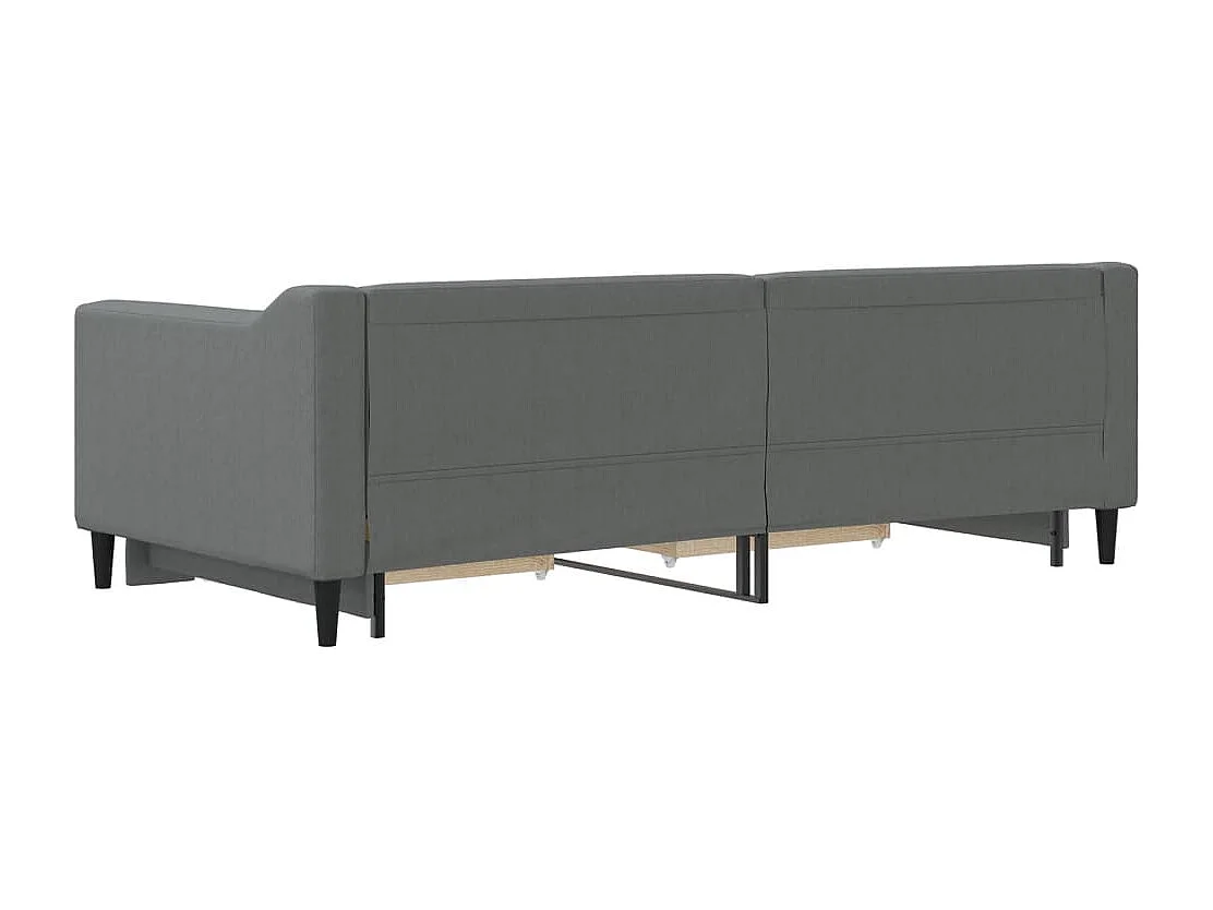 Divano letto con rotelle e cassetti senza materasso 90x190 cm